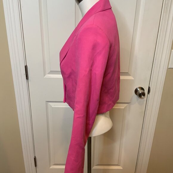 Zara Pink Cropped Blazer, Size Small - Picture 3 of 5